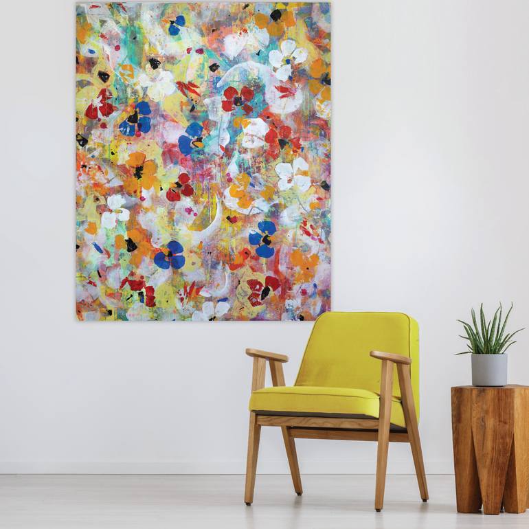 Original Abstract Expressionism Abstract Painting by Valerie Capewell