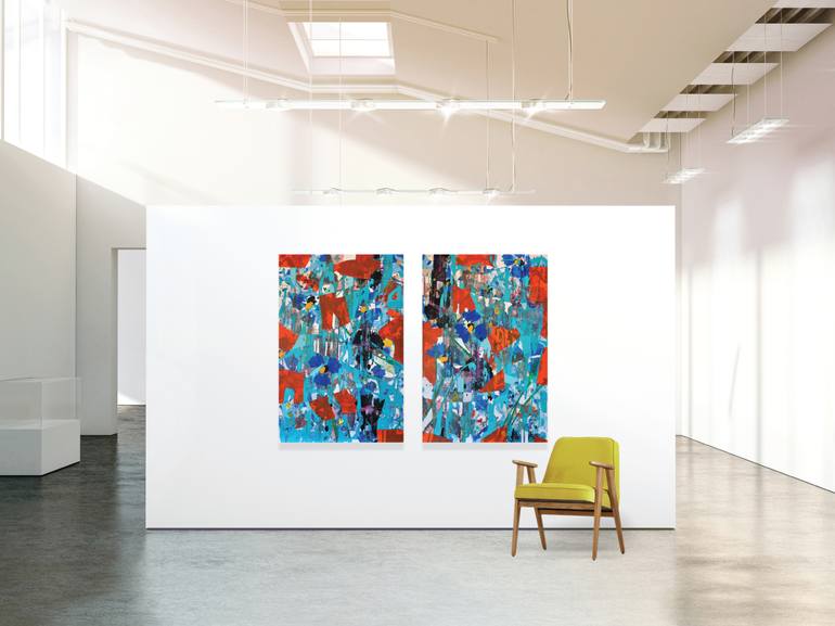 Original Abstract Expressionism Abstract Painting by Valerie Capewell