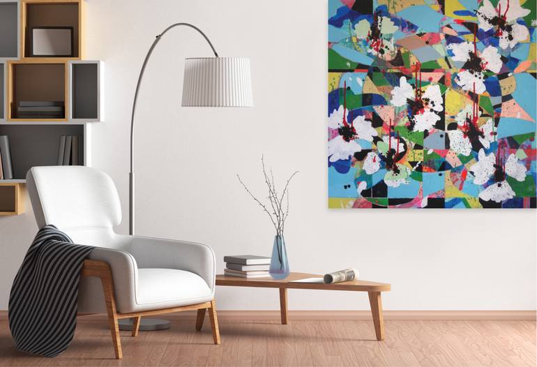 Original Abstract Expressionism Abstract Painting by Valerie Capewell