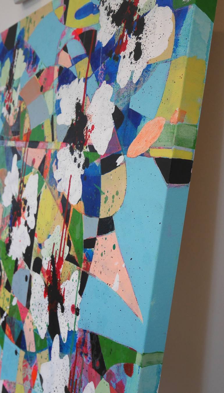 Original Abstract Expressionism Abstract Painting by Valerie Capewell