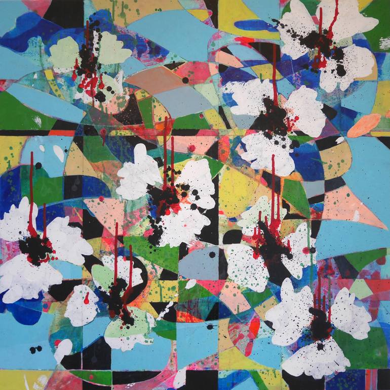 Original Abstract Expressionism Abstract Painting by Valerie Capewell