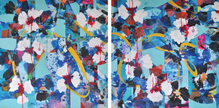 Original Abstract Expressionism Abstract Painting by Valerie Capewell