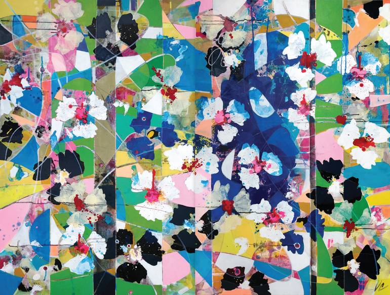 Original Abstract Expressionism Abstract Painting by Valerie Capewell