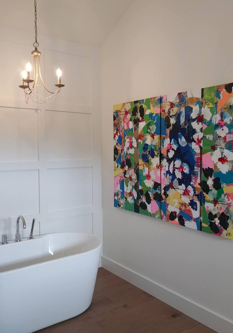 Original Abstract Expressionism Abstract Painting by Valerie Capewell