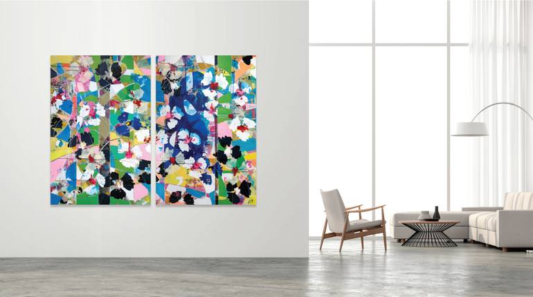 Original Abstract Expressionism Abstract Painting by Valerie Capewell