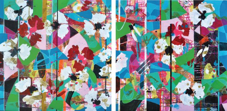 Original Abstract Painting by Valerie Capewell