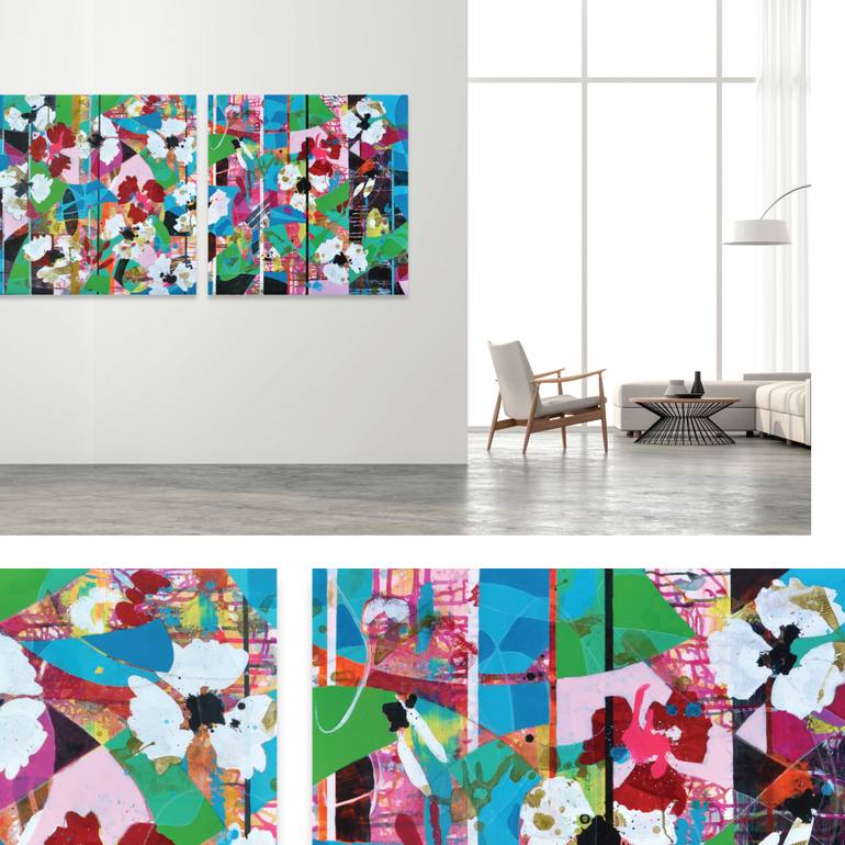 Original Abstract Painting by Valerie Capewell