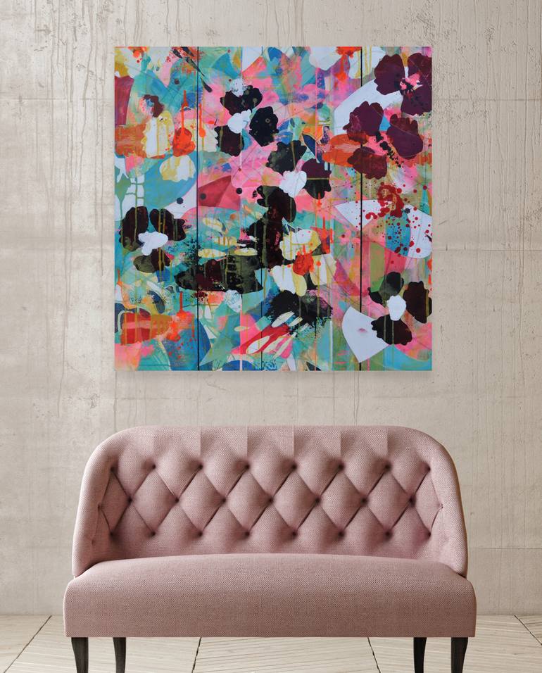Original Abstract Expressionism Abstract Painting by Valerie Capewell