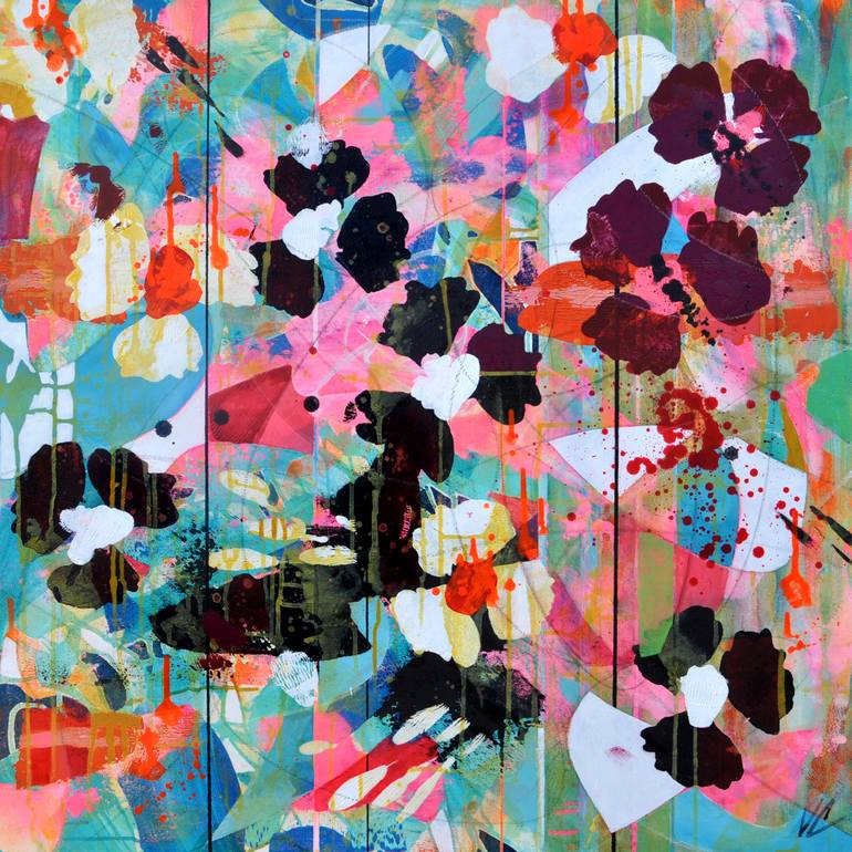 Original Abstract Expressionism Abstract Painting by Valerie Capewell