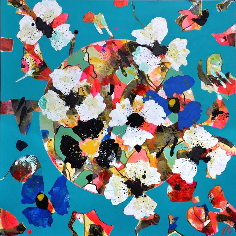 Original Abstract Expressionism Abstract Painting by Valerie Capewell