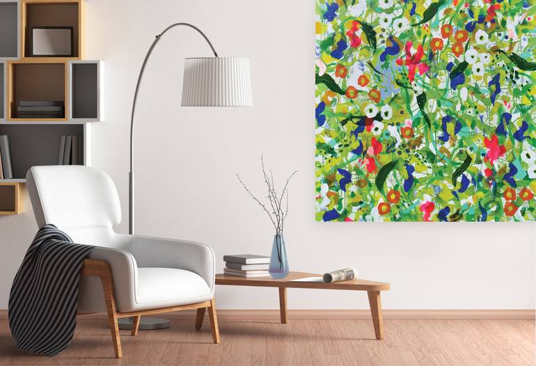 Original Abstract Expressionism Abstract Painting by Valerie Capewell