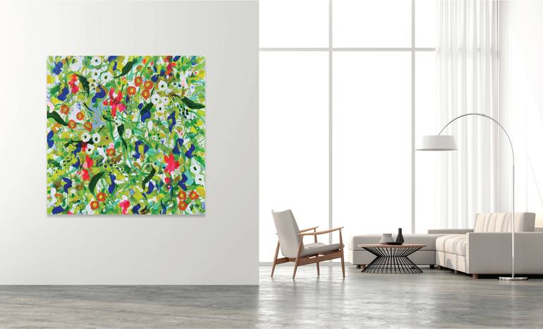 Original Abstract Expressionism Abstract Painting by Valerie Capewell