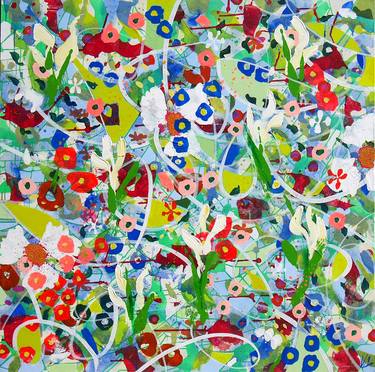 Print of Abstract Expressionism Floral Paintings by Valerie Capewell