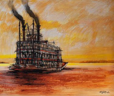Original Ship Paintings by Germán Tessarolo