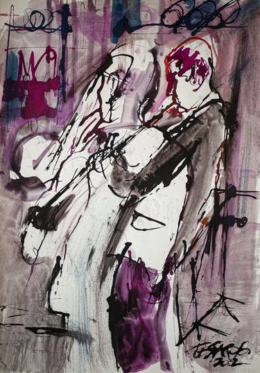 Original Expressionism Music Paintings by Germán Tessarolo