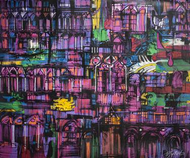 Original Expressionism Architecture Paintings by Germán Tessarolo
