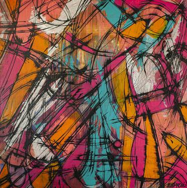 Print of Abstract Expressionism Abstract Paintings by Germán Tessarolo
