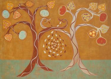 Print of Tree Paintings by Paola Gasparotto