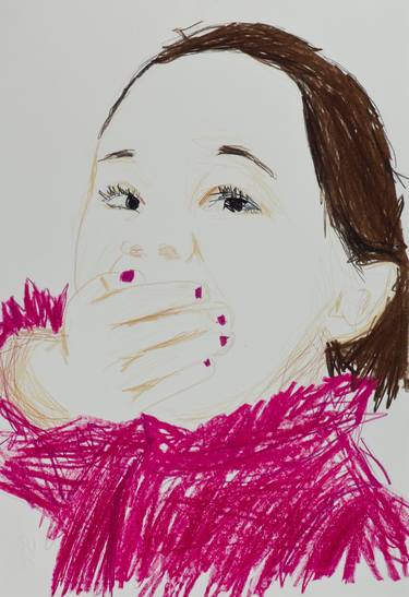 Print of Portraiture Portrait Drawings by Carolina Rodriguez Romero