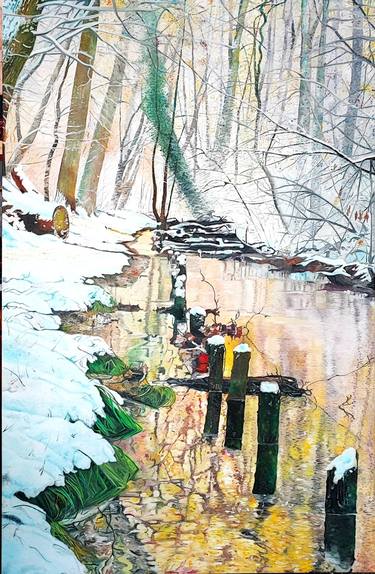 Saatchi Art Artist Prasong Kantanee; Paintings, “Hainbachtal In Winter.” #art