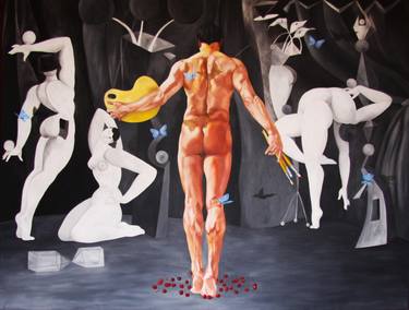 Original Nude Paintings by Prasong Kantanee