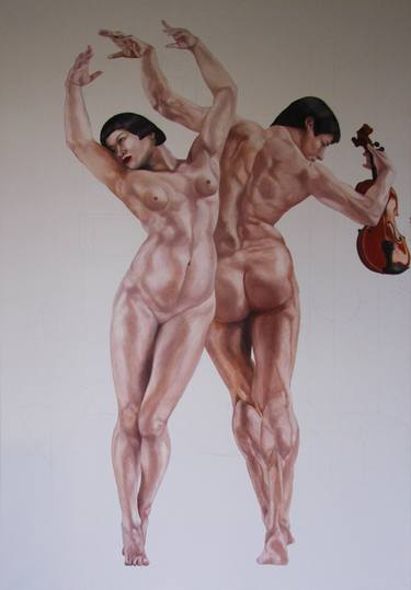 Original Nude Paintings by Prasong Kantanee