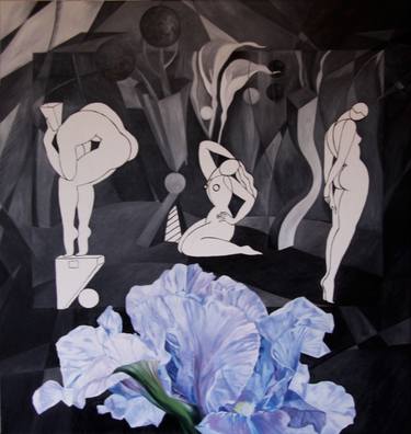 Original Abstract Nude Paintings by Prasong Kantanee