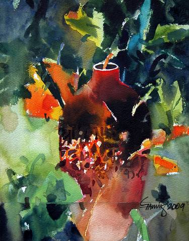 Original Still Life Painting by Samir Mondal