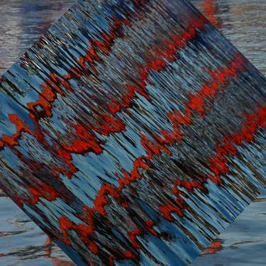 Angular Reflections: Red on Blue - Limited Edition 1 of 5 thumb