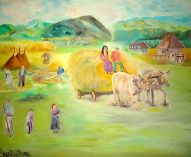Print of Rural life Paintings by Edward Lighthouse