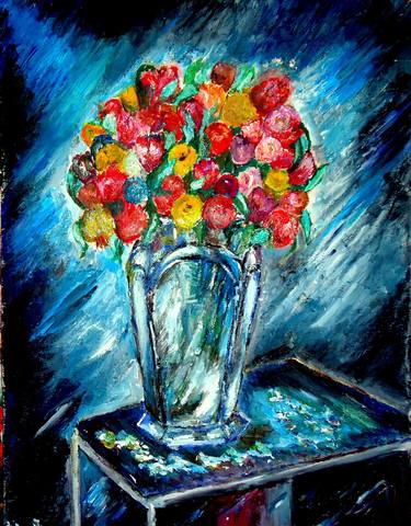 Print of Realism Floral Paintings by Edward Lighthouse