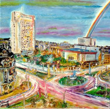 Print of Fine Art Cities Paintings by Edward Lighthouse