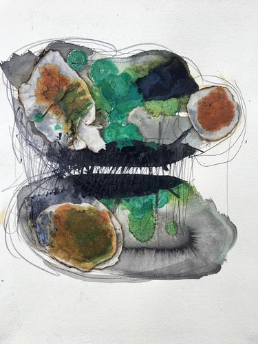 Original Abstract Expressionism Abstract Drawings by Andy Chen