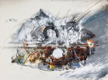 Original Abstract Expressionism Abstract Drawings by Andy Chen