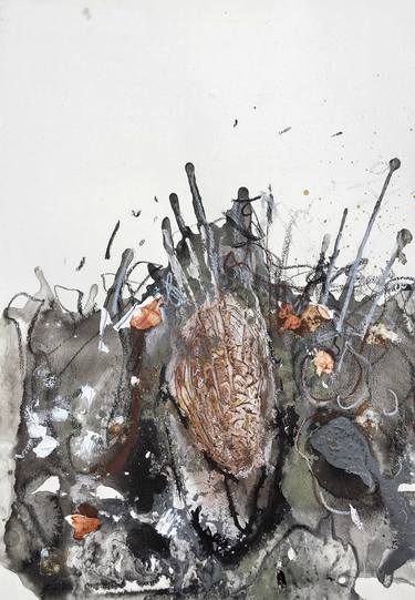 Original Abstract Expressionism Abstract Drawings by Andy Chen