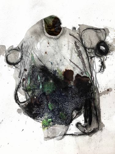 Original Abstract Expressionism Abstract Drawings by Andy Chen