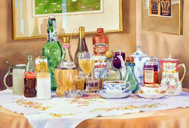 Print of Realism Food & Drink Paintings by Mary Helmreich
