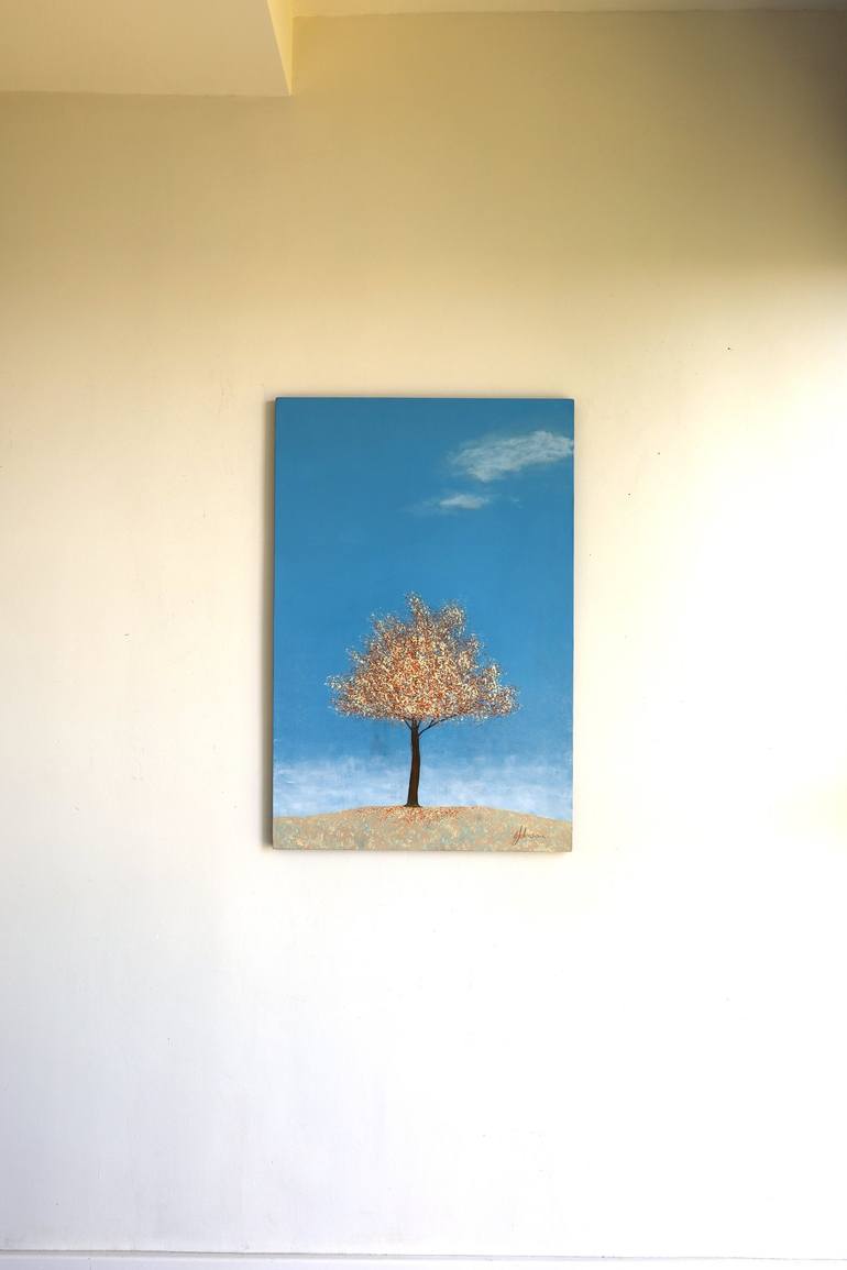 Original Fine Art Tree Painting by Barry Johnson
