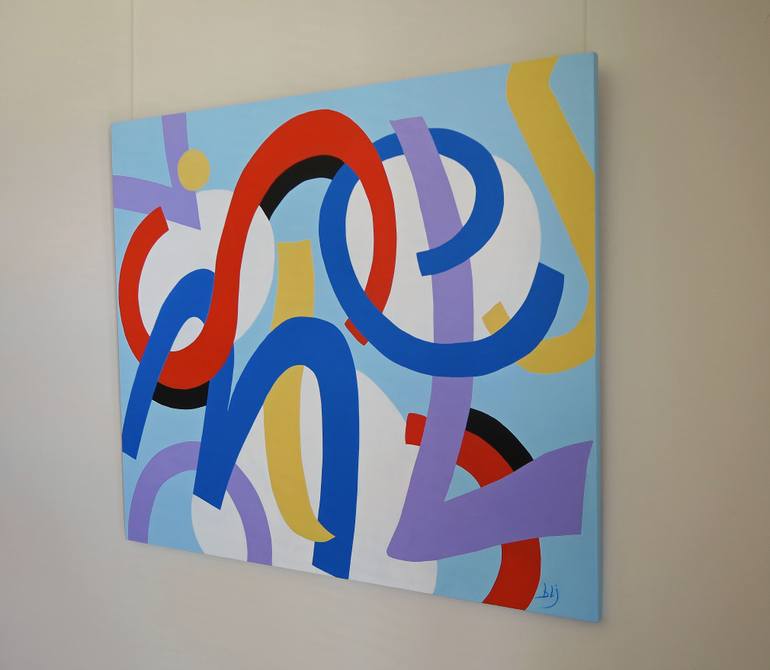 Original Modernism Abstract Painting by Barry Johnson