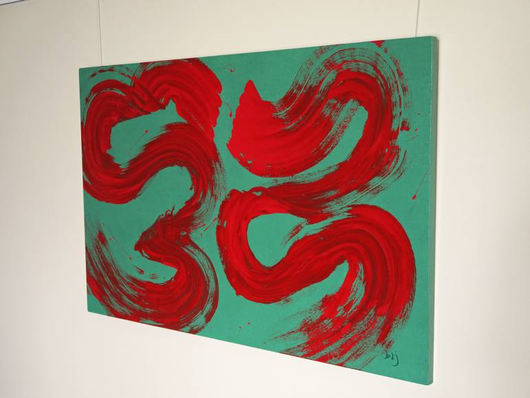 Original Abstract Expressionism Abstract Painting by Barry Johnson