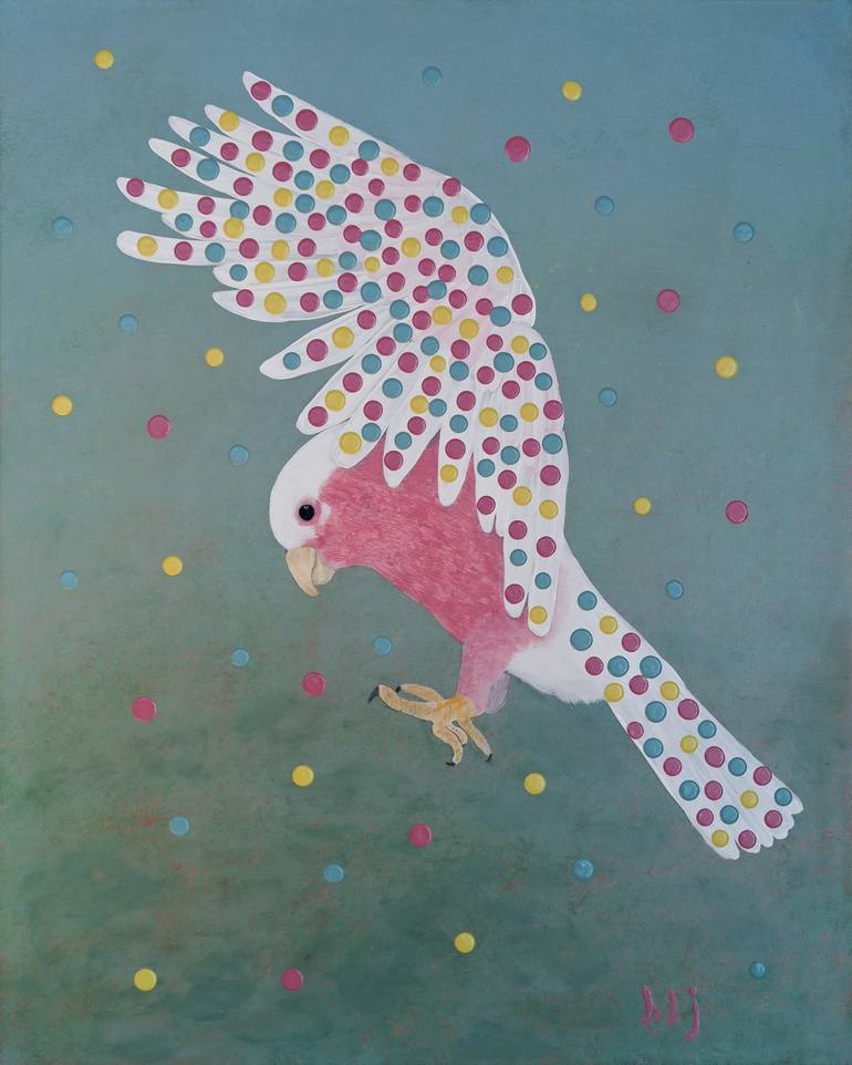 What A Galah Painting by Barry Johnson | Saatchi Art