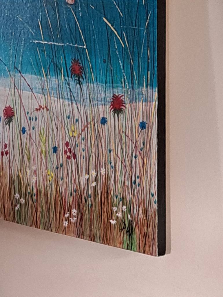 Original Impressionism Beach Painting by Barry Johnson