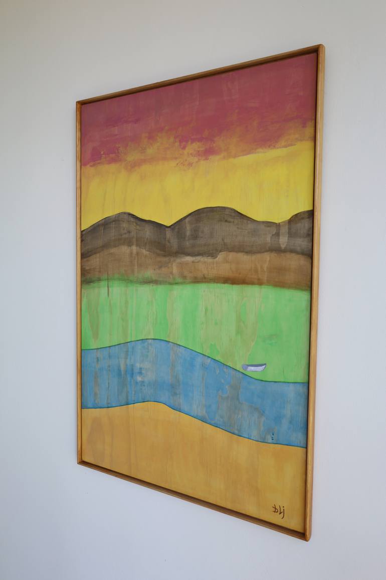 Original Abstract Landscape Painting by Barry Johnson