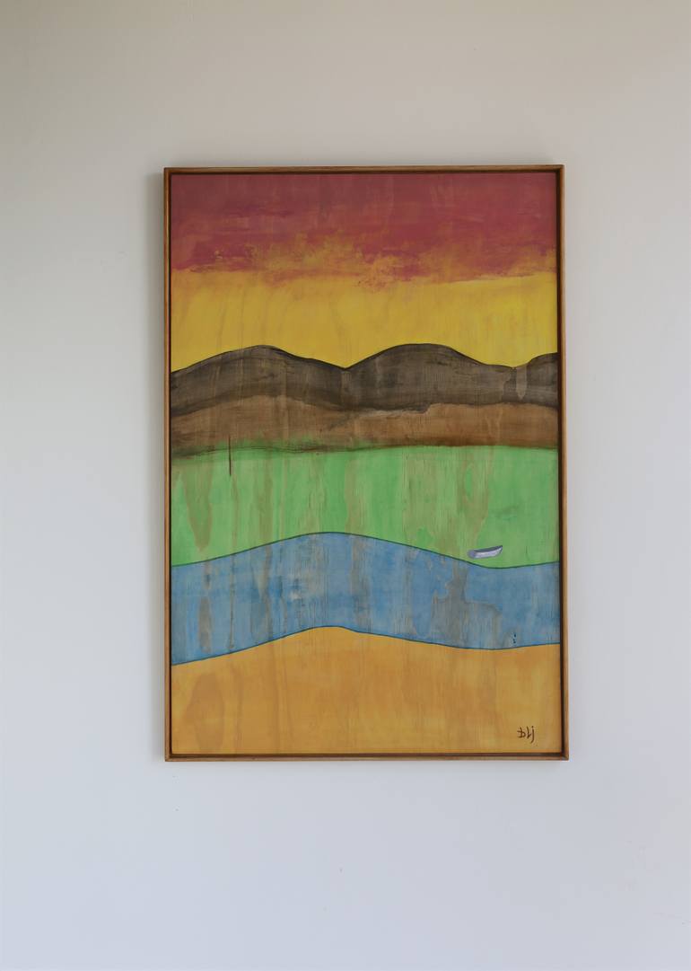 Original Abstract Landscape Painting by Barry Johnson