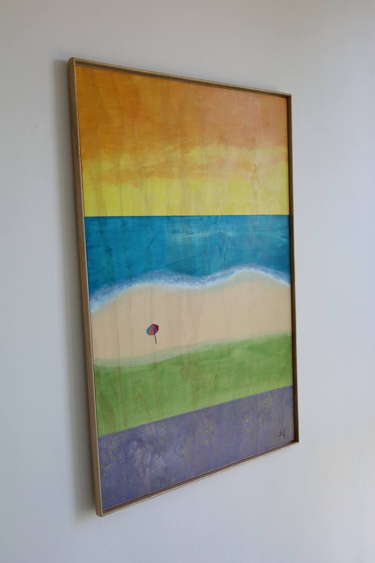 Original Abstract Seascape Painting by Barry Johnson