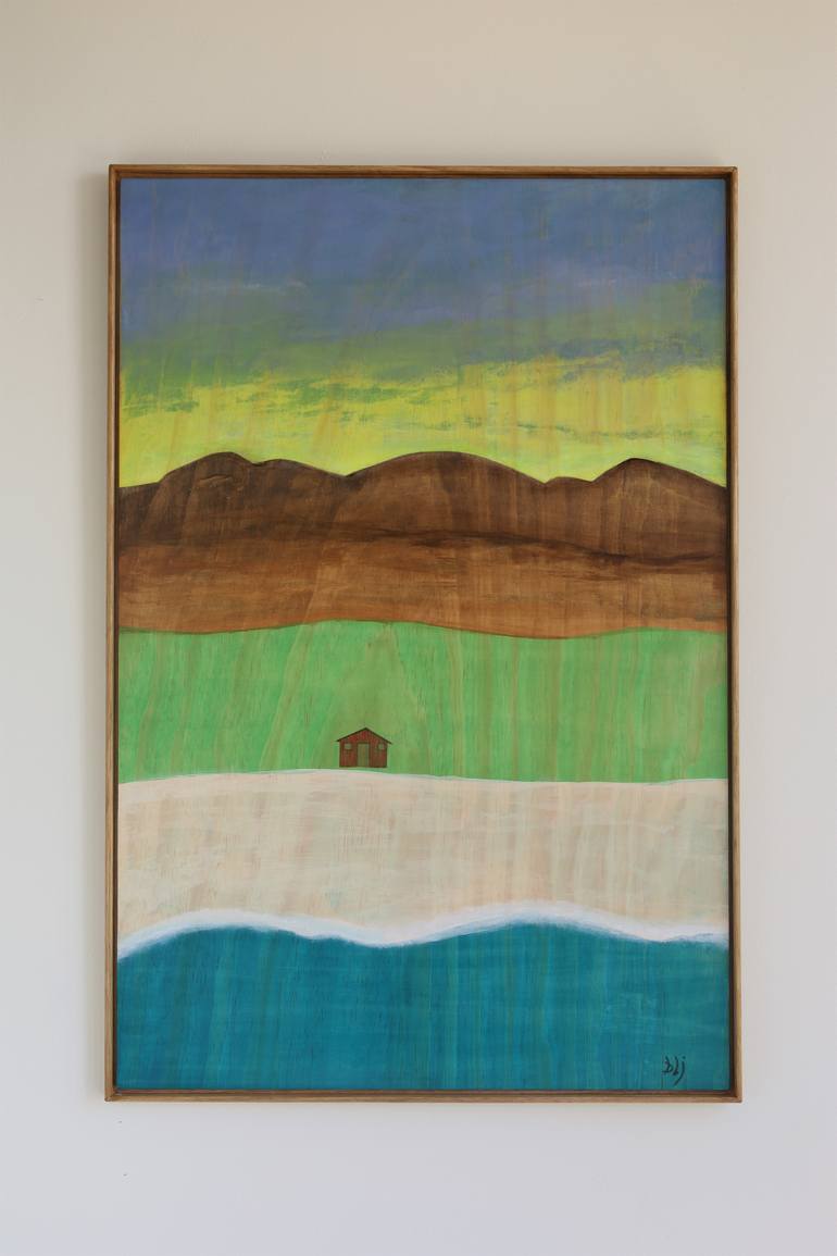 Original Abstract Seascape Painting by Barry Johnson