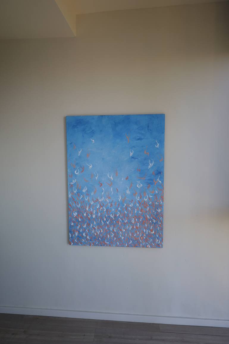 Original Abstract Expressionism Abstract Painting by Barry Johnson