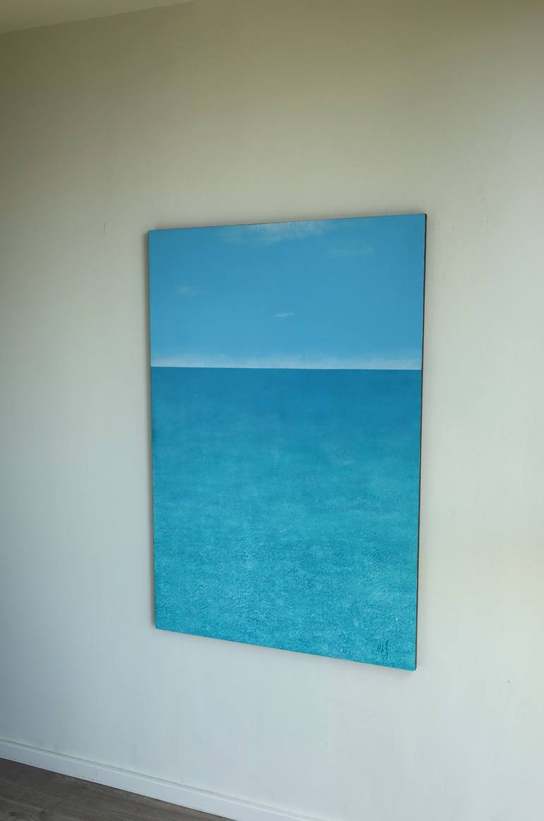 Original Abstract Seascape Painting by Barry Johnson
