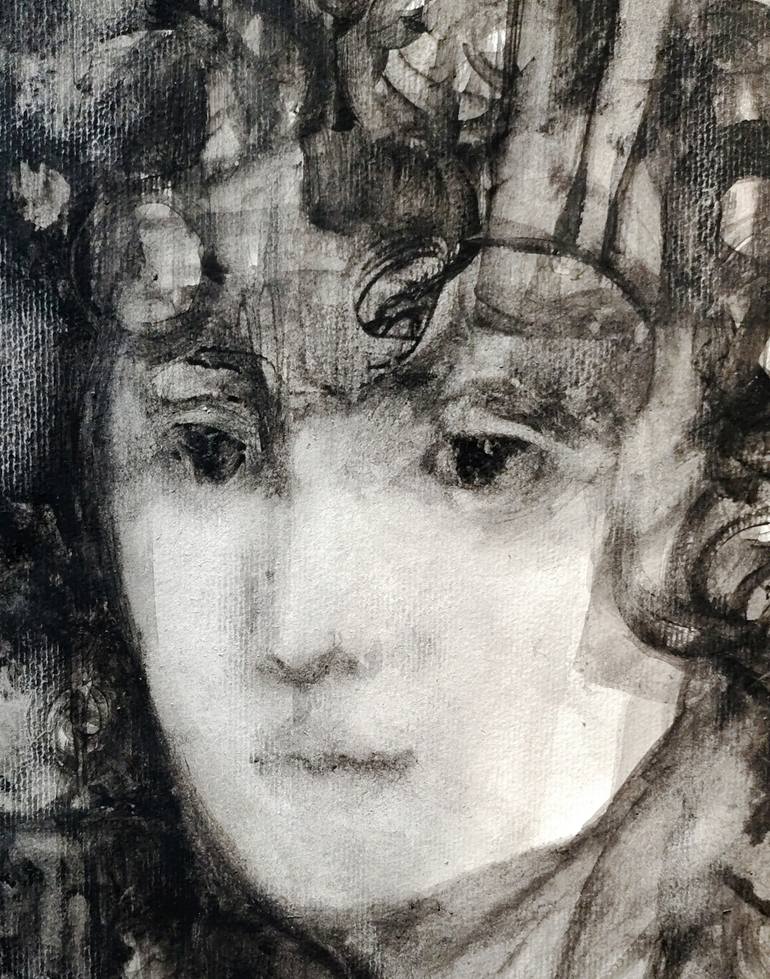 Original Abstract People Painting by Beatriz Mendonça De Castilho