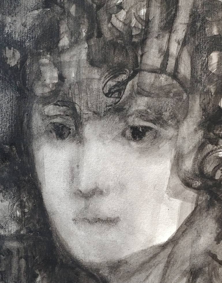 Original Abstract People Painting by Beatriz Mendonça De Castilho
